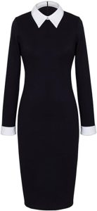Celebrity Turn Down Collar Business Bodycon Dresses